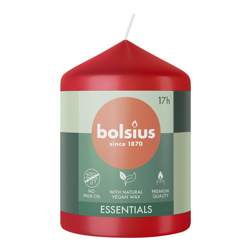 Load image into Gallery viewer, Bolsius stompkaars 80 58 delicate red