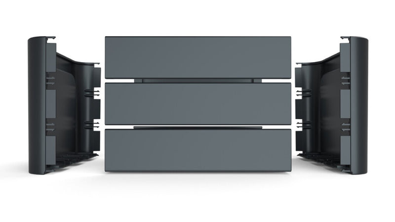 Load image into Gallery viewer, Basil mirage krat klik 'n krat zwart wit 24l