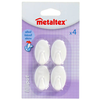 Load image into Gallery viewer, Metaltex plakhaken 4 stuks klein | 10 stuks