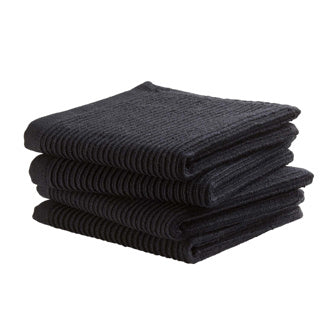 Load image into Gallery viewer, Ddddd vaatdoek basic black 30 x 30 cm set 4 | 2 stuks