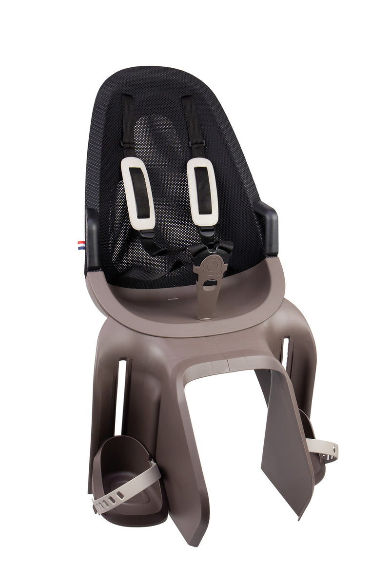 Load image into Gallery viewer, Qibbel achterzitje air bagagedrager zwart lichtbruin