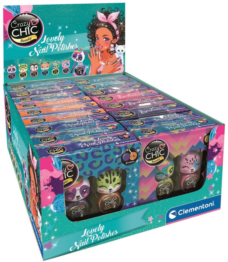 Load image into Gallery viewer, Clementoni crazy chic - nagellak dieren, 2st.