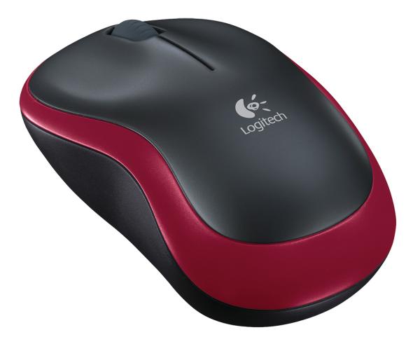 Load image into Gallery viewer, Muis logitech m185 draadloos zwart, rood
