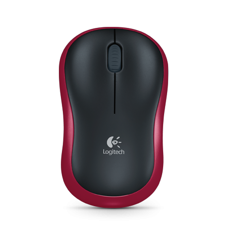 Load image into Gallery viewer, Muis logitech m185 draadloos zwart, rood