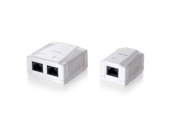 Load image into Gallery viewer, Equip 235111 1-port cat.5e surface mount box, rj-45, 5e, white, 39 mm, 29.5 mm, 54 mm