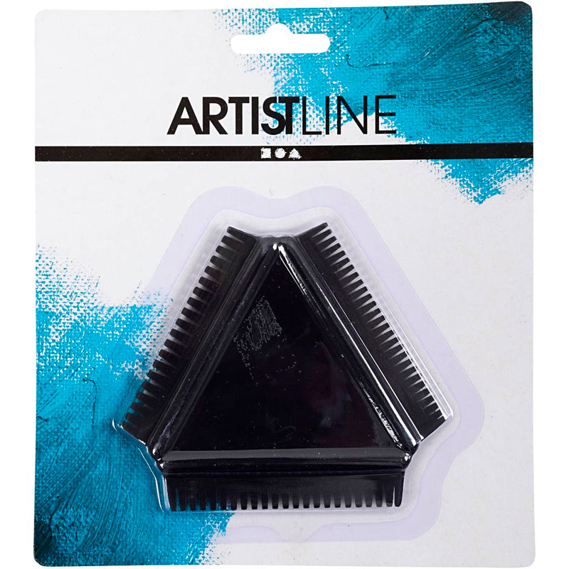 Afbeelding laden in galerijviewer, Https: www.cchobby.nl structuurkam-van-rubber-afm-9-cm-zwart-1-stuk
