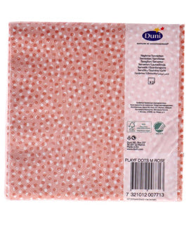 Load image into Gallery viewer, Duni servetten playful dots mellow rose 33x33 cm | 4 stuks