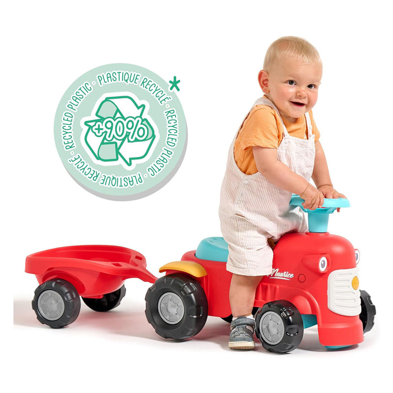 Load image into Gallery viewer, Falk looptractor maurice met trailer rood