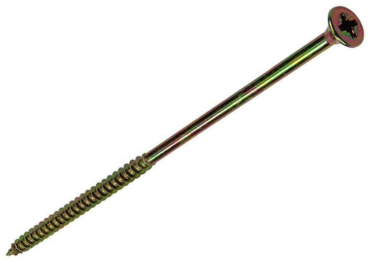 Load image into Gallery viewer, Mack 1006977 - spaanplaatschroef vz kop geelverzinkt 4st 6 x 150mm | 10 stuks