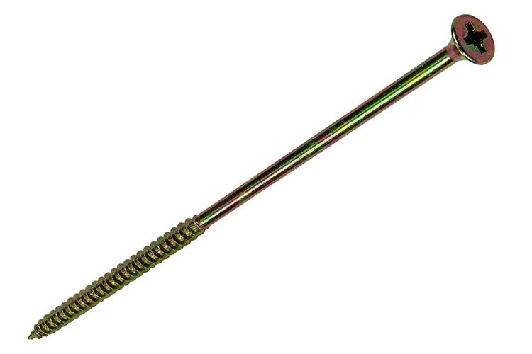 Load image into Gallery viewer, Mack 1006978 - spaanplaatschroef vz kop geelverzinkt 4st 6 x 160mm | 10 stuks