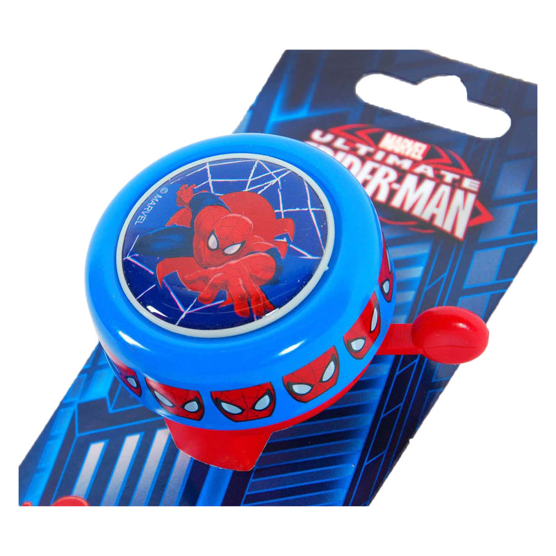 Load image into Gallery viewer, fietsbel Spider-Man blauw rood 54 mm
