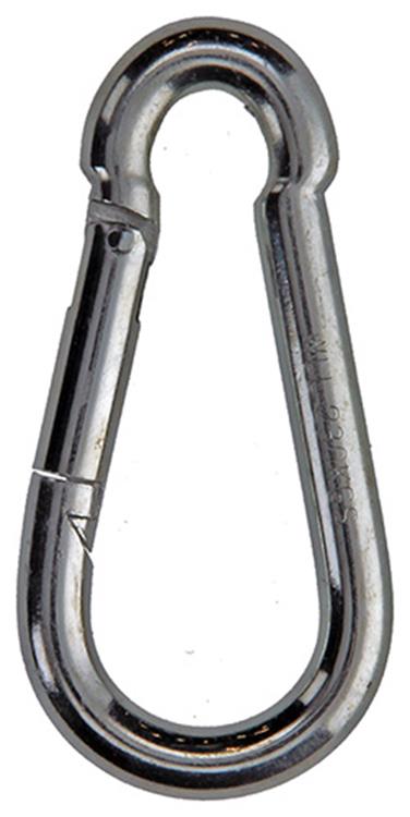 Afbeelding laden in galerijviewer, Mack 1008437 - 1 karabijnhaak + veer 8 x 80mm verzinkt | 10 stuks