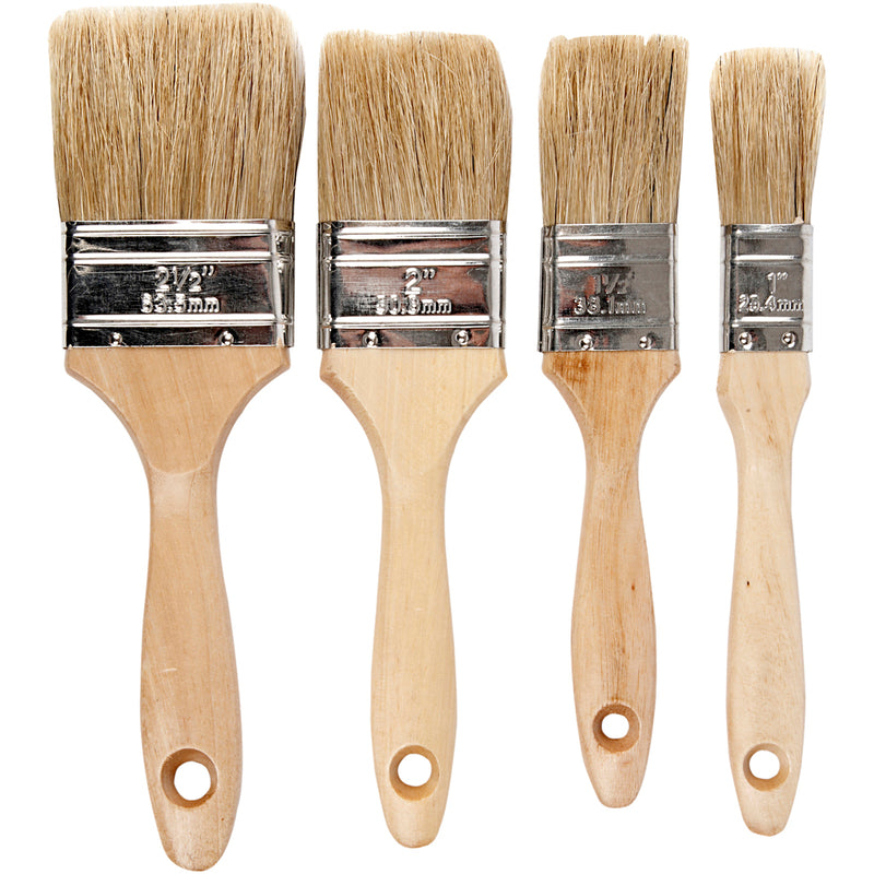 Afbeelding laden in galerijviewer, Https: www.cchobby.nl vernis-kwasten-l-19-5-21-cm-b-25-63-mm-plat-4-stuk-1-doos