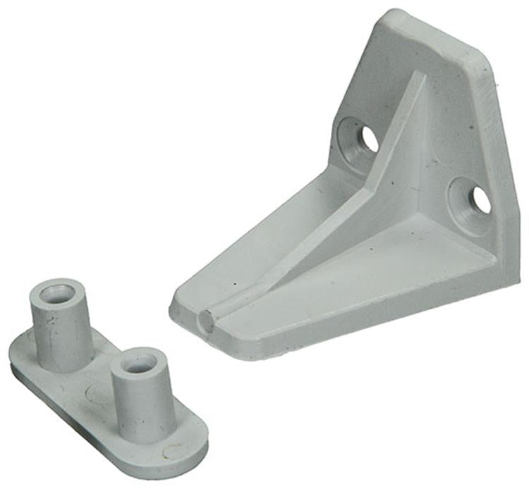 Load image into Gallery viewer, Mack 1010114 - 2 stoothaken trapezium voor rolluik wit 42mm | 10 stuks