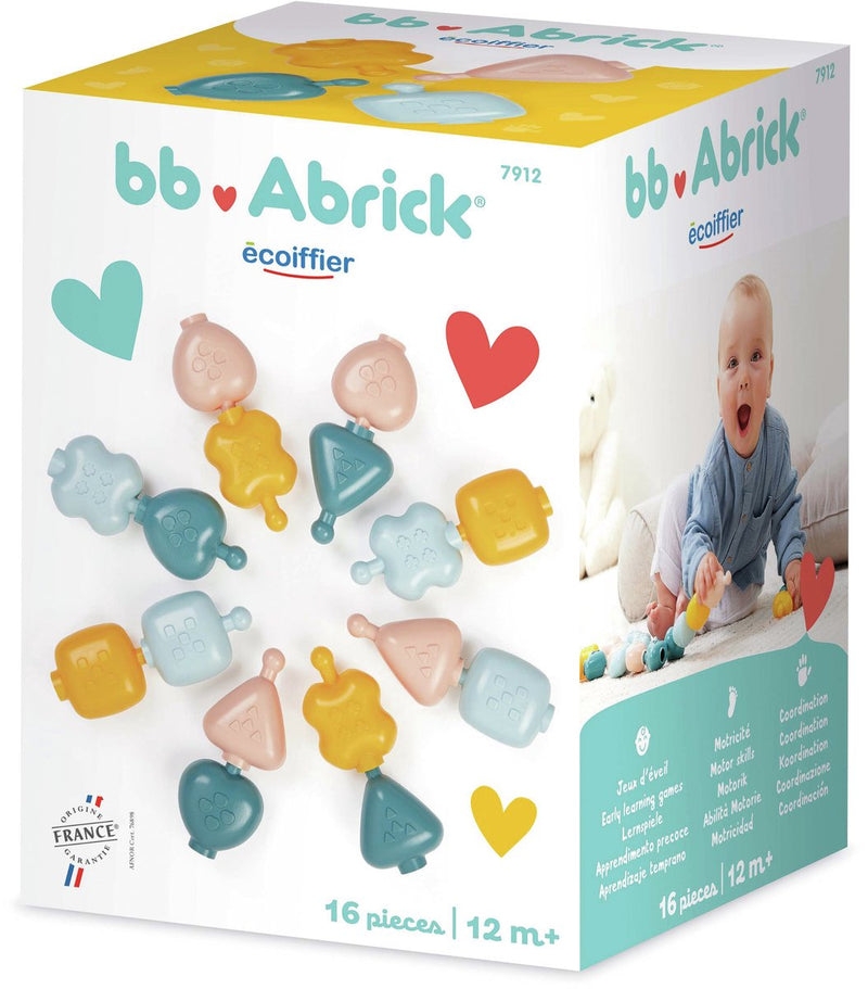 Load image into Gallery viewer, Abrick ecoiffier bb motoriekkralen bouwspeelset - 16dlg.