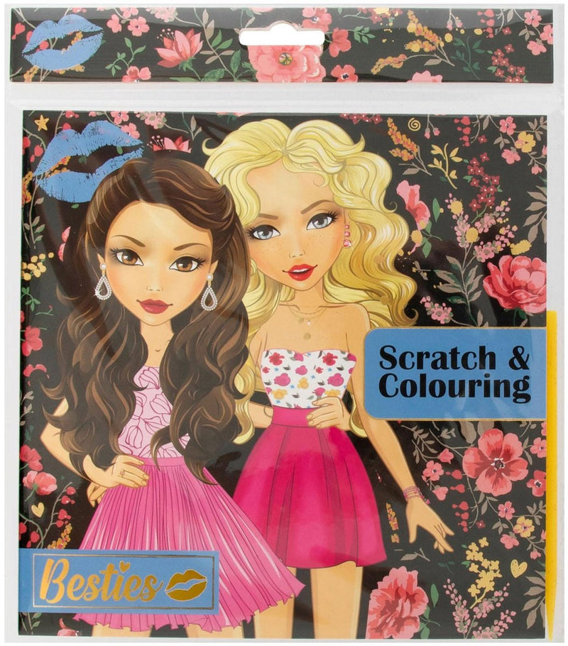Load image into Gallery viewer, Grafix besties kras en kleurboek 12 blz
