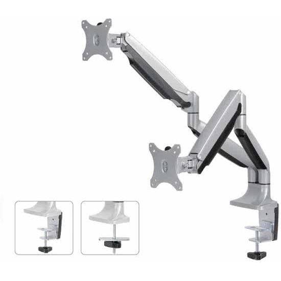 Load image into Gallery viewer, Neomounts neomounts fpma-d750dsilver flatscreen monitor bureausteun met gasveer, 2x 10-30 , 9 kg,