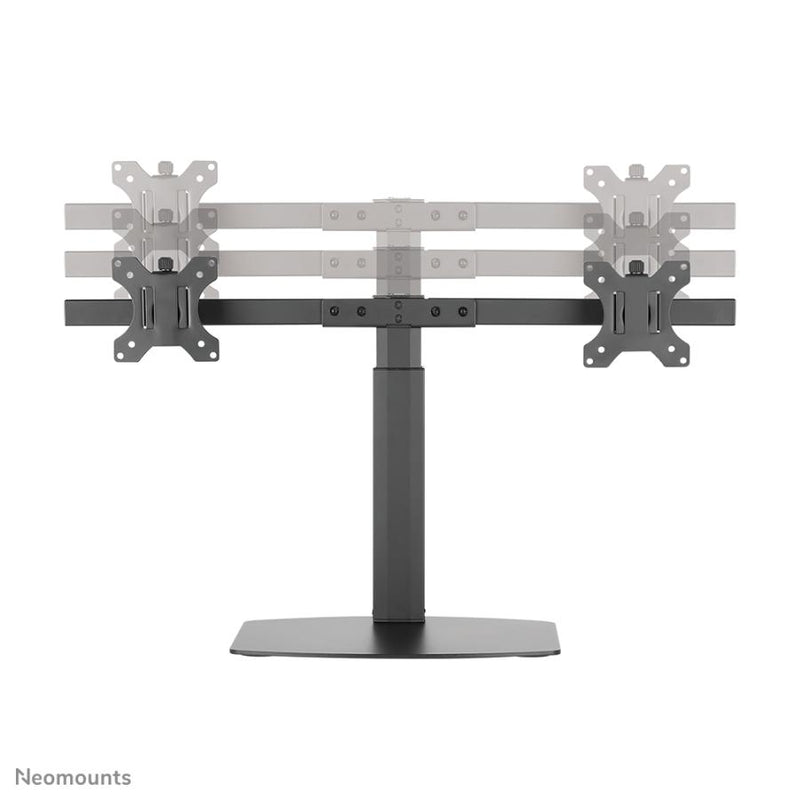 Load image into Gallery viewer, Neomounts fpma-d865dblack flatscreen bureausteun, 2x 10-27 , 12 kg, 35 - 46cm, 75x75 100x