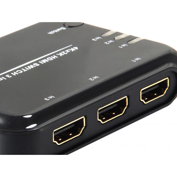 Load image into Gallery viewer, Equip 332721 hdmi switch, 3x, hdmi1.4, dolby true-hd, 7.1ch, black