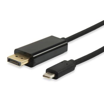 Load image into Gallery viewer, Equip 133467 usb type-c to displayport cable, male male, straight, 1.8 m, black
