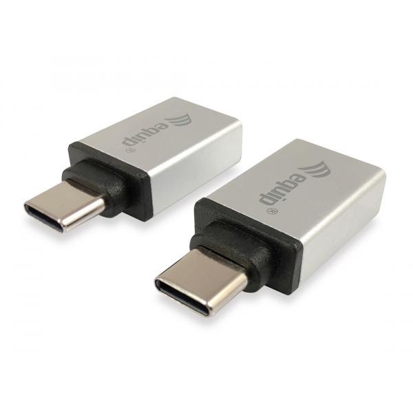 Load image into Gallery viewer, Equip 133473 usb adapter, usb type c -> usb type a, male female, silver
