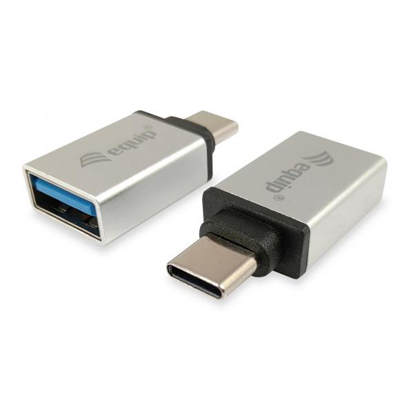 Load image into Gallery viewer, Equip 133473 usb adapter, usb type c -> usb type a, male female, silver