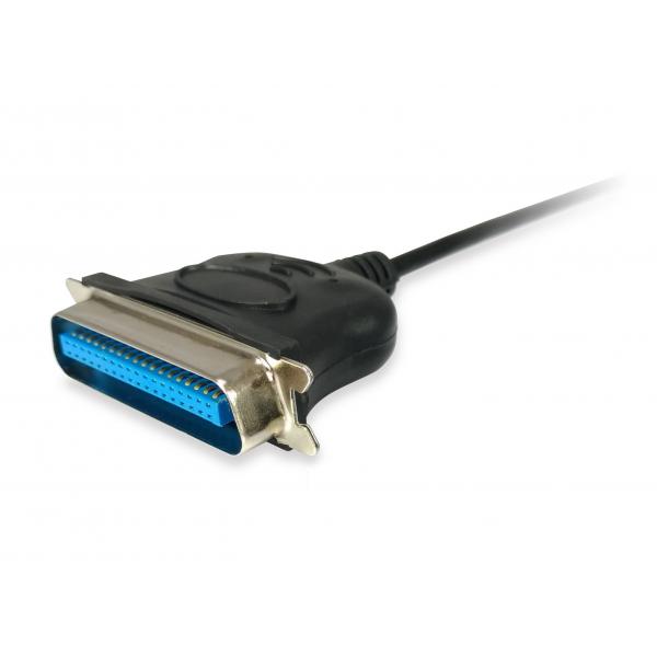 Load image into Gallery viewer, Equip 133383 usb to parallel adapter cable, usb 2.0 -> ieee1284, male male, black