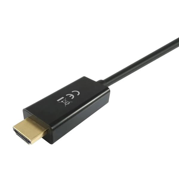 Load image into Gallery viewer, Equip 119390 displayport to hdmi cable, displayport -> hdmi, male male, straight, 2m, black