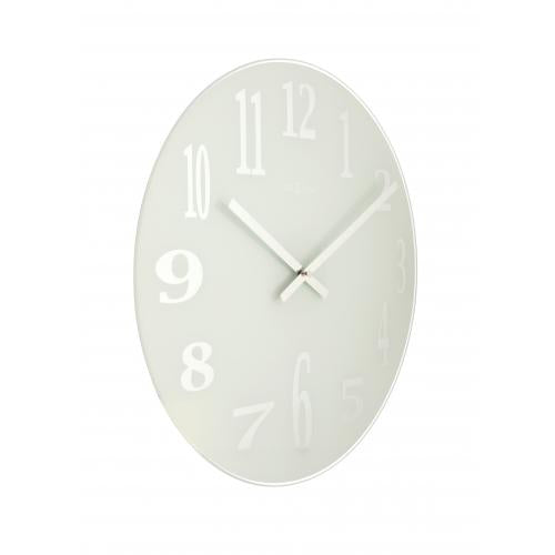 Load image into Gallery viewer, Nextime klok 2472 mirror glass, ø43 cm, wall, white