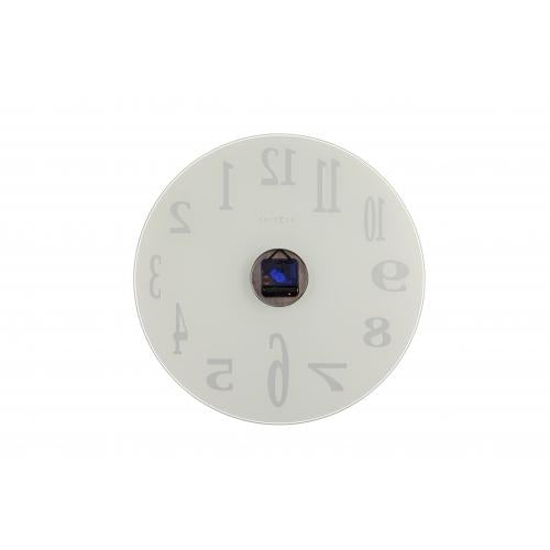 Load image into Gallery viewer, Nextime klok 2472 mirror glass, ø43 cm, wall, white