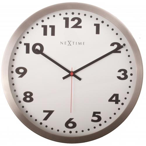 Load image into Gallery viewer, Nextime klok 2521 arabic, ø33 cm, wall, white