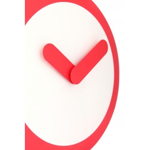 Load image into Gallery viewer, Nextime klok 2615ro focus, ø25 cm, wall, white red