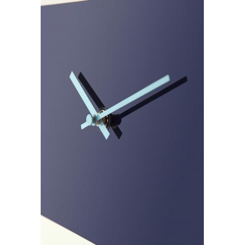 Load image into Gallery viewer, Nextime klok 2855bl bold stripes, 38x19 cm, wall, blue