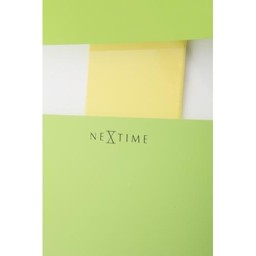 Load image into Gallery viewer, Nextime klok 2855gn bold stripes, 19 x 38 cm, wall, green