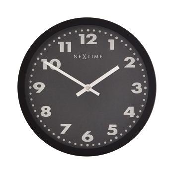 Load image into Gallery viewer, Nextime klok 2906ma mercure, ø 25 cm, wall, black