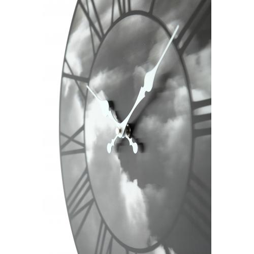 Load image into Gallery viewer, Nextime klok 3037 clouds, ø39 cm, wall, black