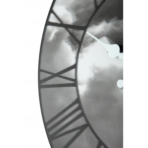 Load image into Gallery viewer, Nextime klok 3037 clouds, ø39 cm, wall, black