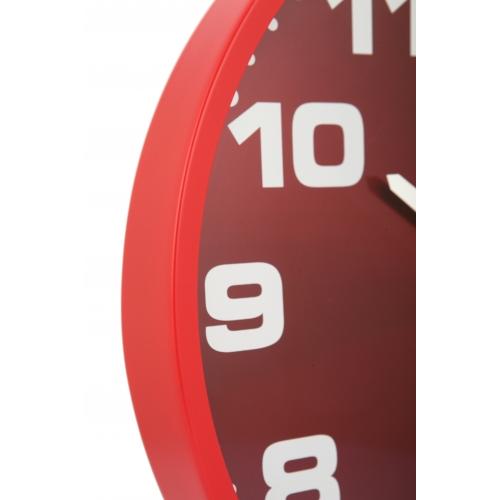 Load image into Gallery viewer, Nextime klok 3053ro dash red, ø35 cm, wall, red silver