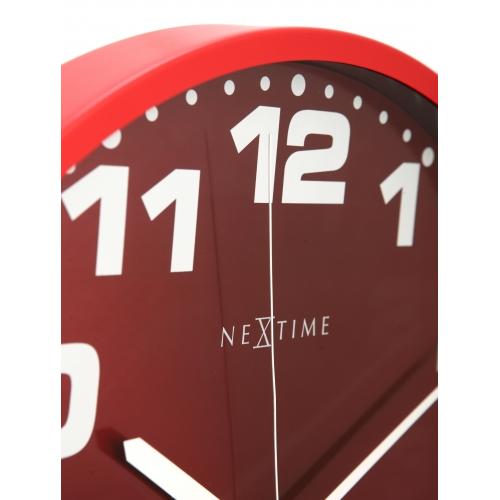 Load image into Gallery viewer, Nextime klok 3053ro dash red, ø35 cm, wall, red silver