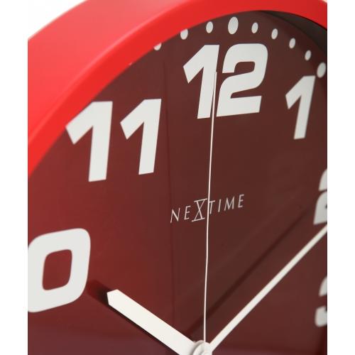 Load image into Gallery viewer, Nextime klok 3053ro dash red, ø35 cm, wall, red silver