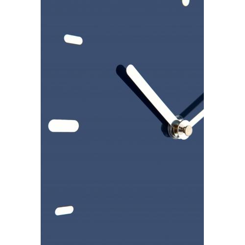 Load image into Gallery viewer, Nextime klok 3072bl thumbs up, 40.5x41.5 cm, wall, blue silver