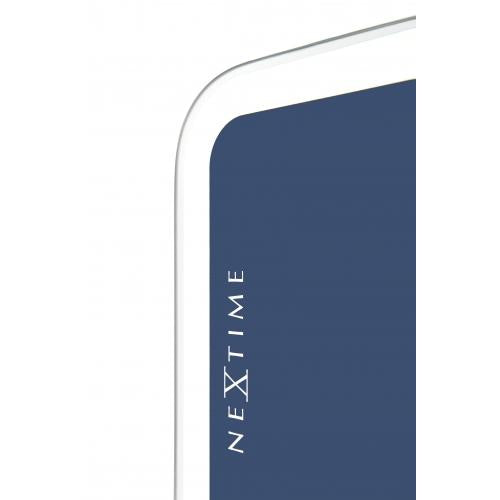 Load image into Gallery viewer, Nextime klok 3072bl thumbs up, 40.5x41.5 cm, wall, blue silver