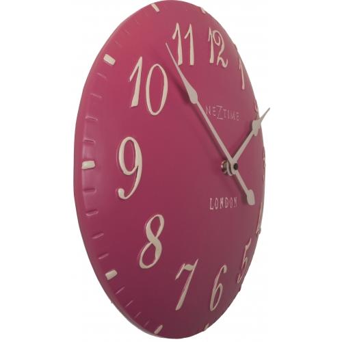 Load image into Gallery viewer, Nextime klok 3084rz london arabic, ø34.5 cm, wall, pink white