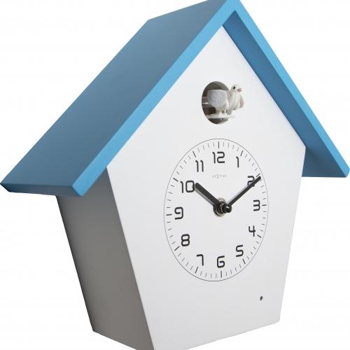 Load image into Gallery viewer, Nextime klok 3108bl birdy, 24.5x25.5x9.8 cm, wall, blue white