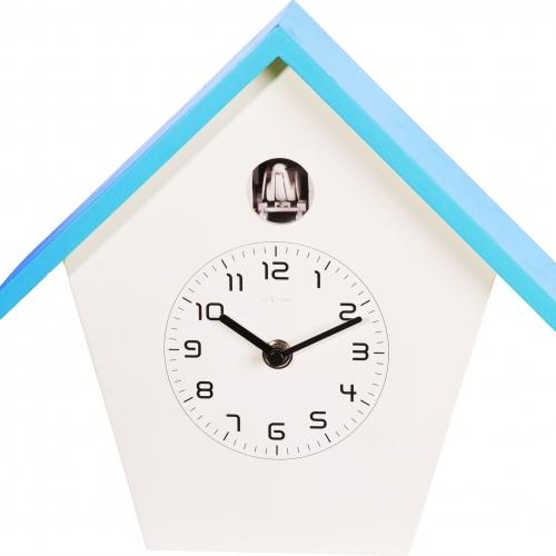 Load image into Gallery viewer, Nextime klok 3108bl birdy, 24.5x25.5x9.8 cm, wall, blue white