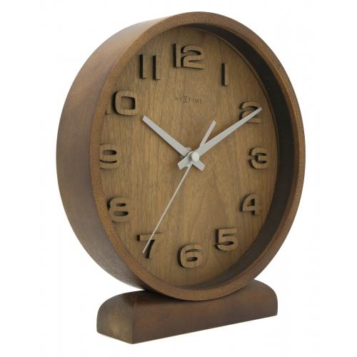 Load image into Gallery viewer, Nextime klok 5192gs wood wood small, 22x20 cm, wall, wood, gray