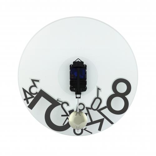 Load image into Gallery viewer, Nextime klok 8115 dropped, ø43 cm, wall, silver