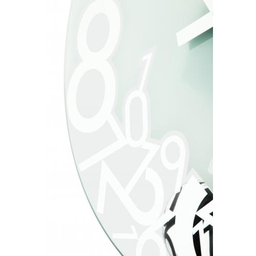 Load image into Gallery viewer, Nextime klok 8115 dropped, ø43 cm, wall, silver
