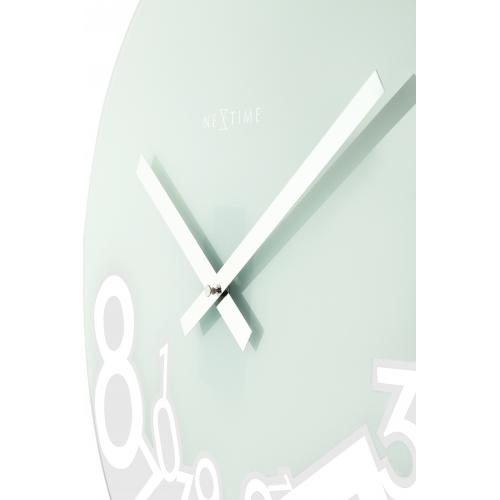 Load image into Gallery viewer, Nextime klok 8115 dropped, ø43 cm, wall, silver