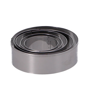 Load image into Gallery viewer, Patisse uitsteekvorm rvs 5 delig rond